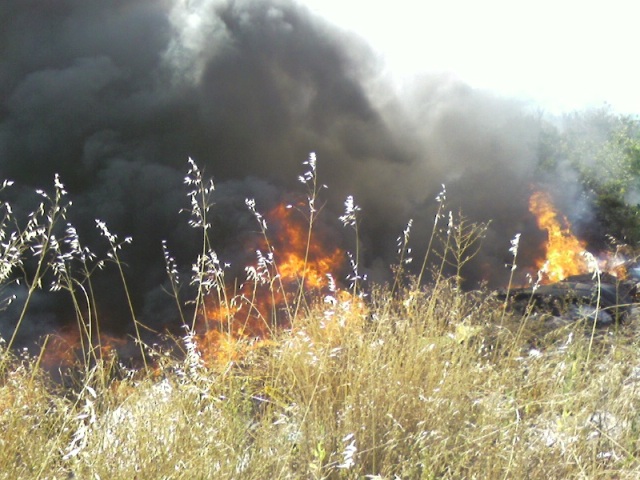 incendio via dei comuni 1